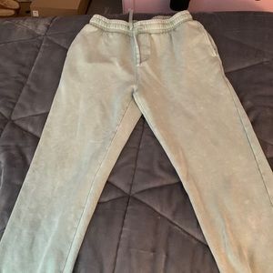 Green joggers, size medium